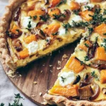 Butternut Squash, Caramelized Onion, and Goat Cheese Quiche