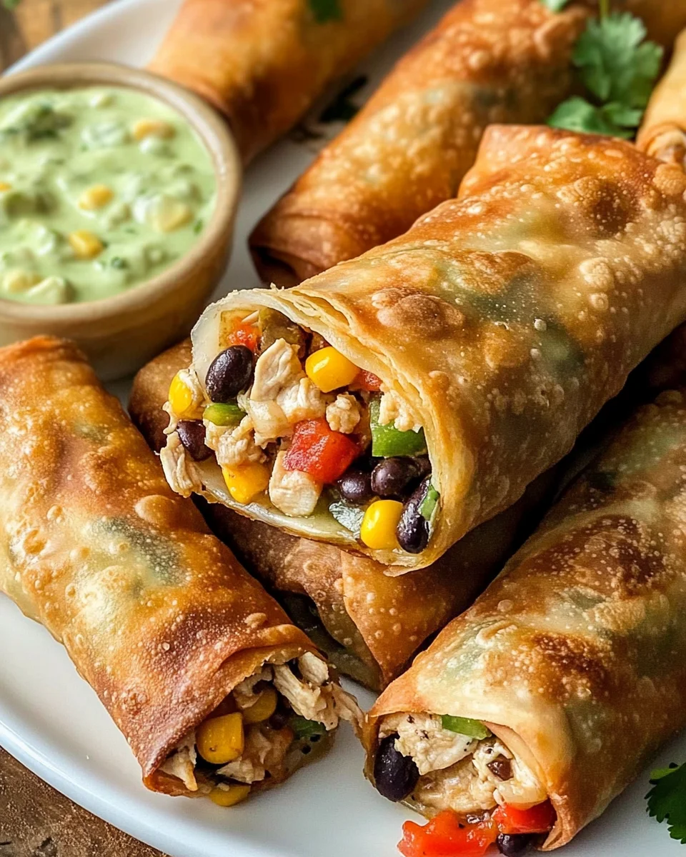 Chili’s Southwestern Egg Rolls (Copycat Recipe with Avocado Ranch)