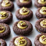 Chocolate Pistachio Cream Thumbprints