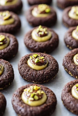 Chocolate Pistachio Cream Thumbprints