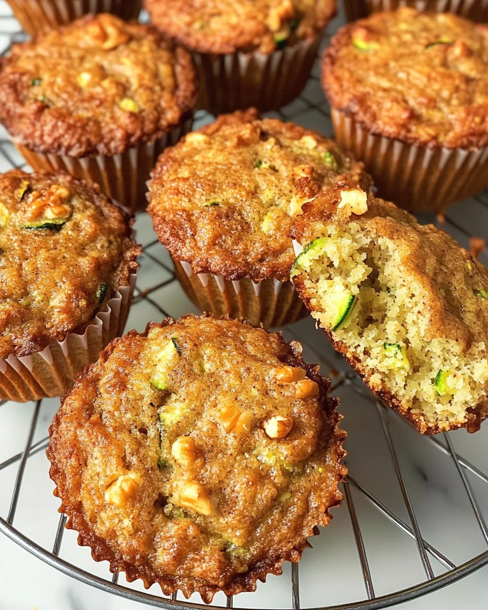 Coconut Flour Zucchini Muffins - Low Carb