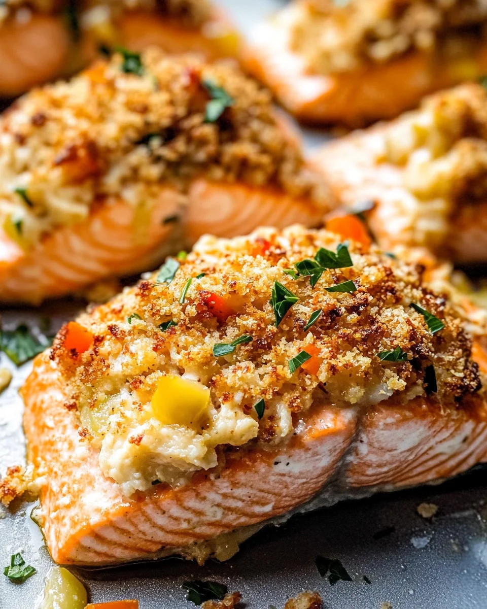 Crab Stuffed Salmon
