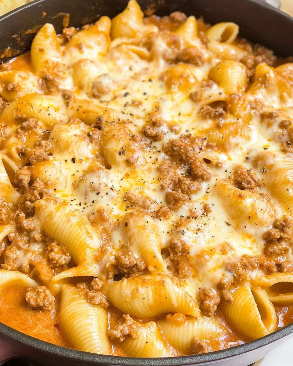 Creamy Beef and Shells