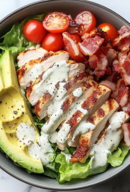 Creamy Ranch BLT Chicken Salad Bowl