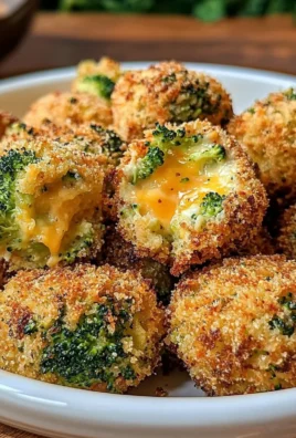Crispy Air Fryer Broccoli Cheddar Poppers