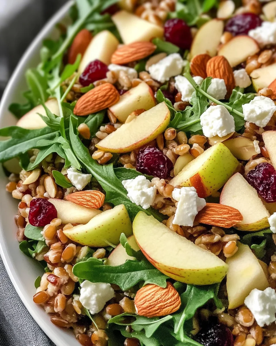 Crunchy Apple Farro Salad