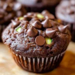 Double Chocolate Zucchini Muffins