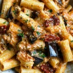 Eggplant and Sun-Dried Tomato Ricotta Pasta