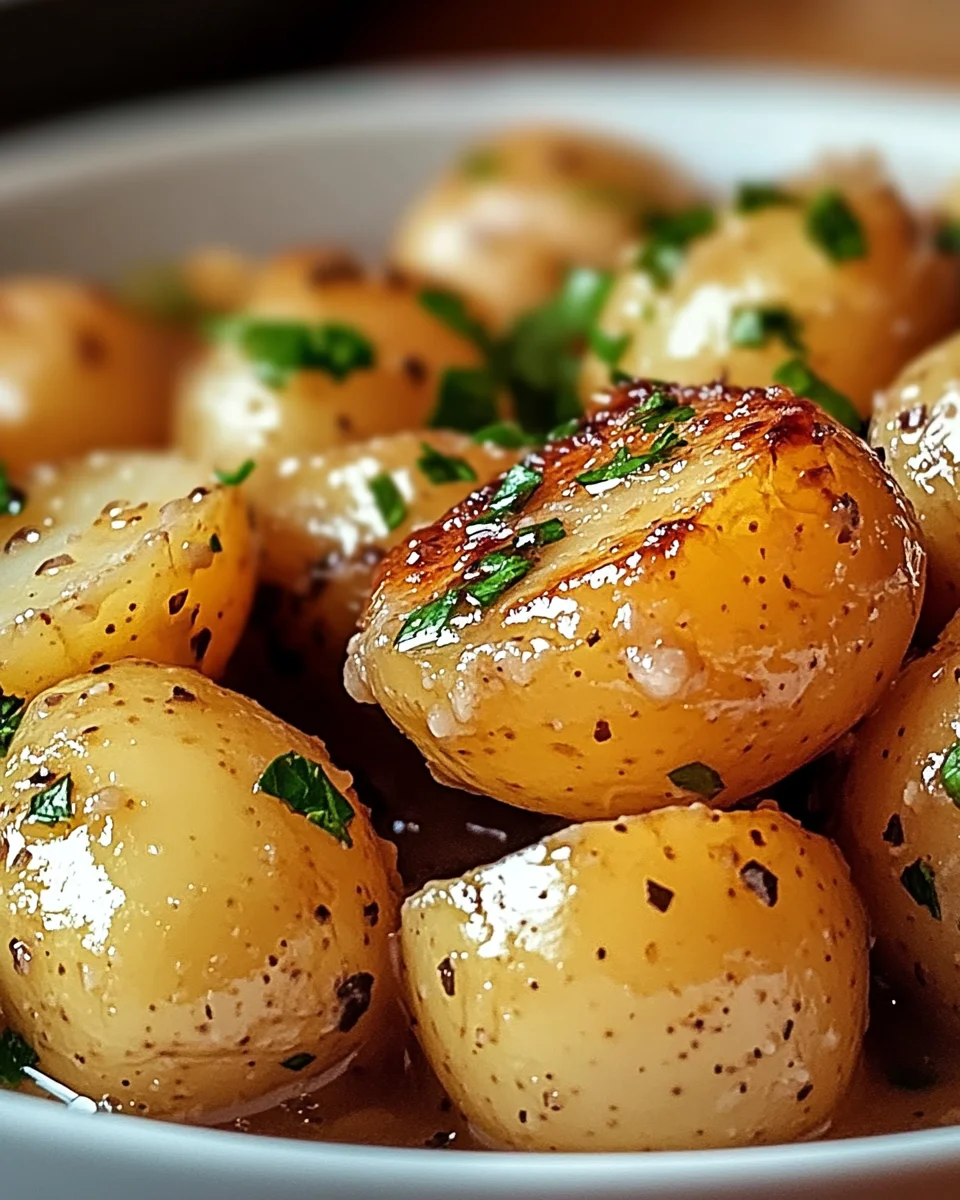 Garlic Sauce Baby Potatoes