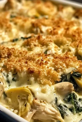 High-Protein Spinach and Artichoke Chicken Casserole