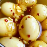 Hot & Spicy Garlic Pickled Eggs Recipe