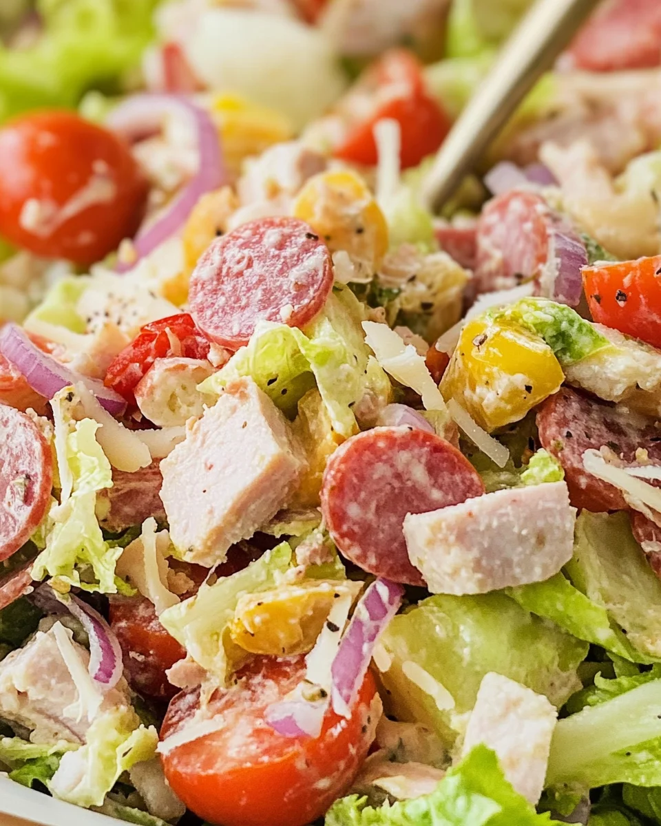 Italian Grinder Salad (Chopped Sub Salad)