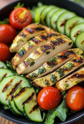 Lemon Herb Grilled Chicken Avocado Salad
