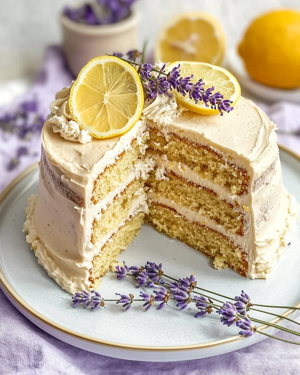Lemon Lavender Cake Recipe || Light and Fragran