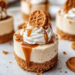 No Bake Mini Biscoff Cheesecakes