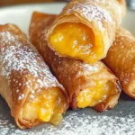 Peach Cobbler Egg Rolls