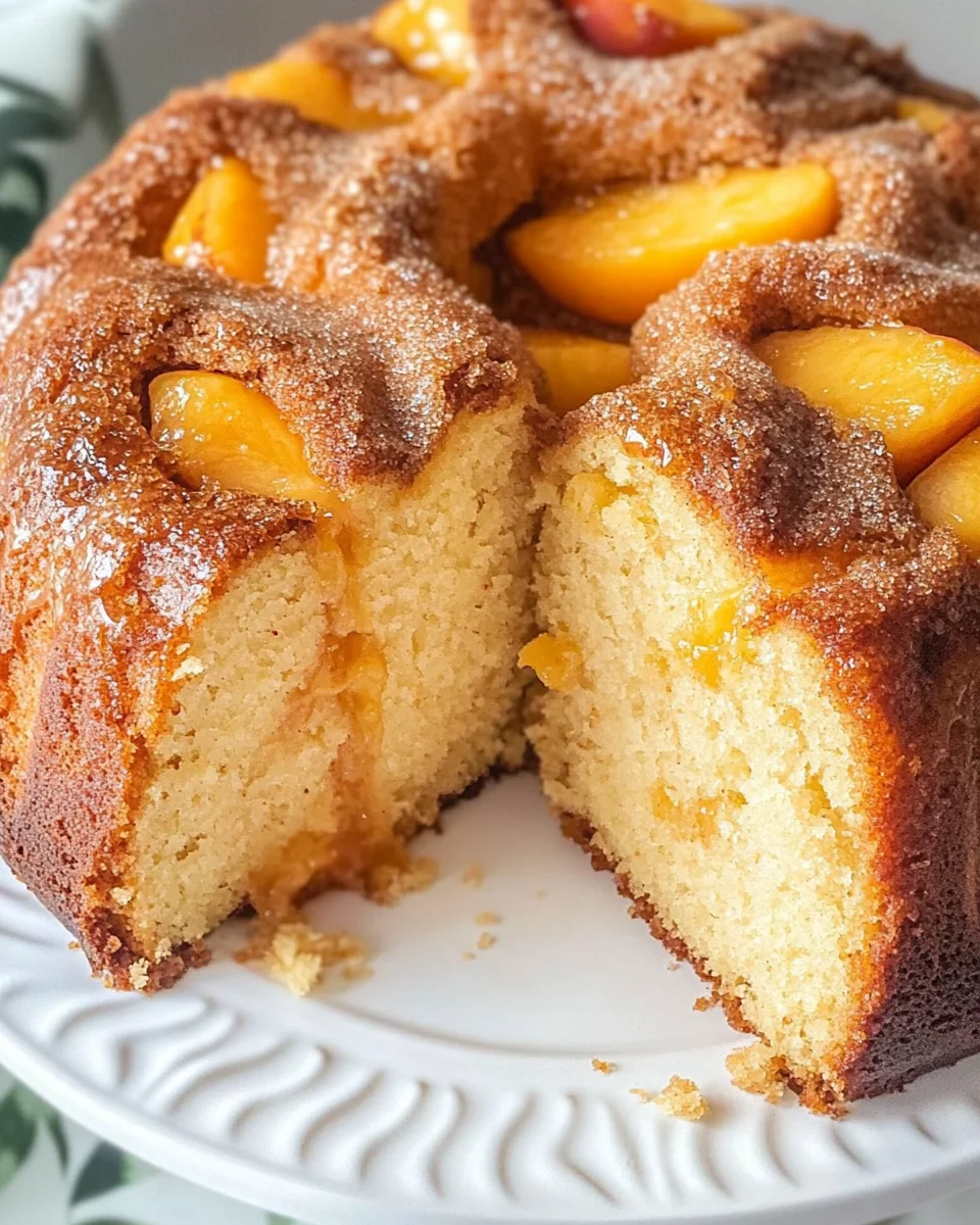 Peach Cobbler Pound Cake