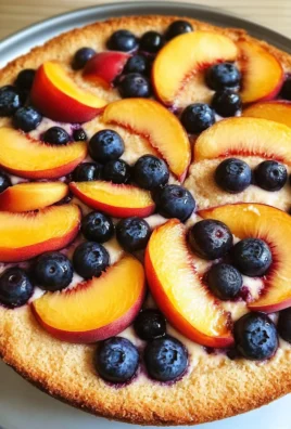 Peach and Blueberry Greek Yogurt Cake