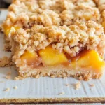 Peaches and Cream Crumble Bars