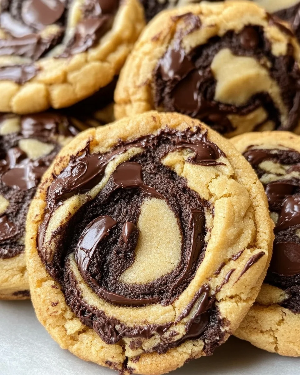 Peanut Butter Brownie Swirl Cookies