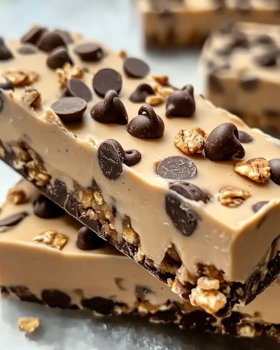 Peanut Butter Frozen Yogurt Bars