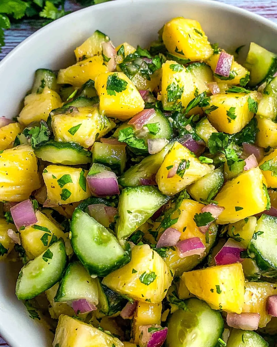 Pineapple Cucumber Salad