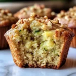 Pineapple Walnut Zucchini Muffins