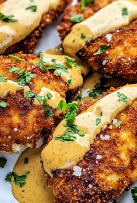 Pretzel Chicken with Mustard-Cheddar Sauce