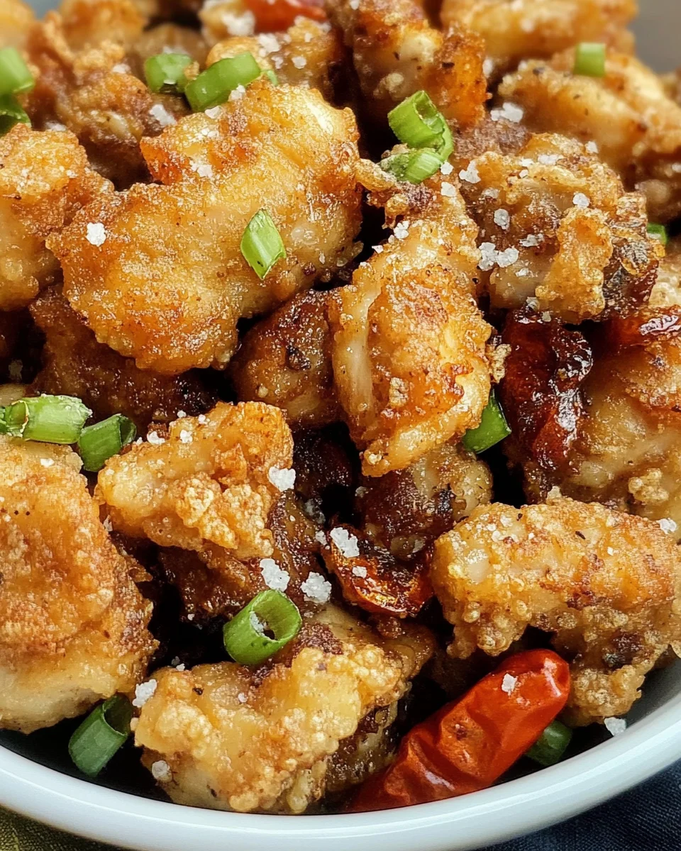 Printable Salt and Pepper Chicken Recipe Card