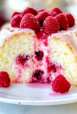 Raspberry Angel Food Cake