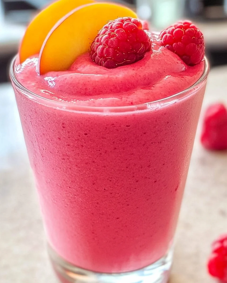 Raspberry Peach Smoothie