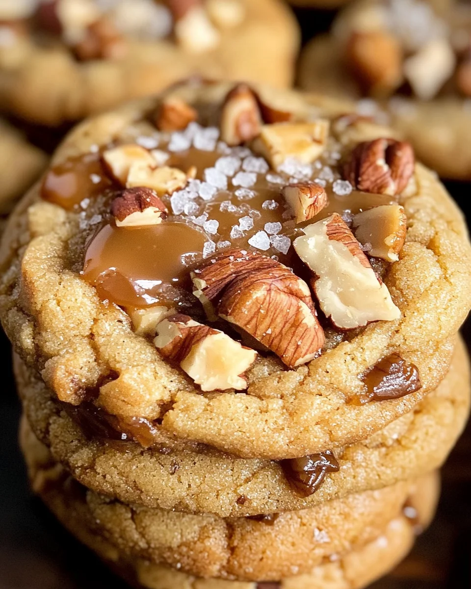 Salted Caramel Crunch Cookies