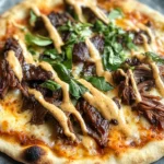 Short Rib Pizza with Smoked Gouda Cream Sauce