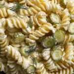 Simple Dill Pickle Pasta Salad
