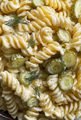 Simple Dill Pickle Pasta Salad