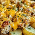 Slow Cooker Cheesy Ranch Chicken & Potatoes