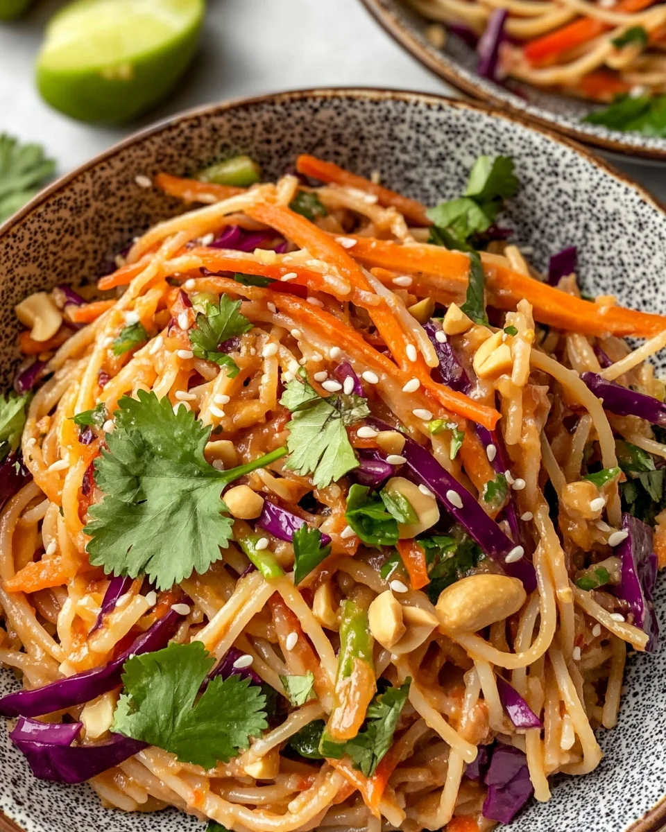 Spicy Thai Spaghetti Salad