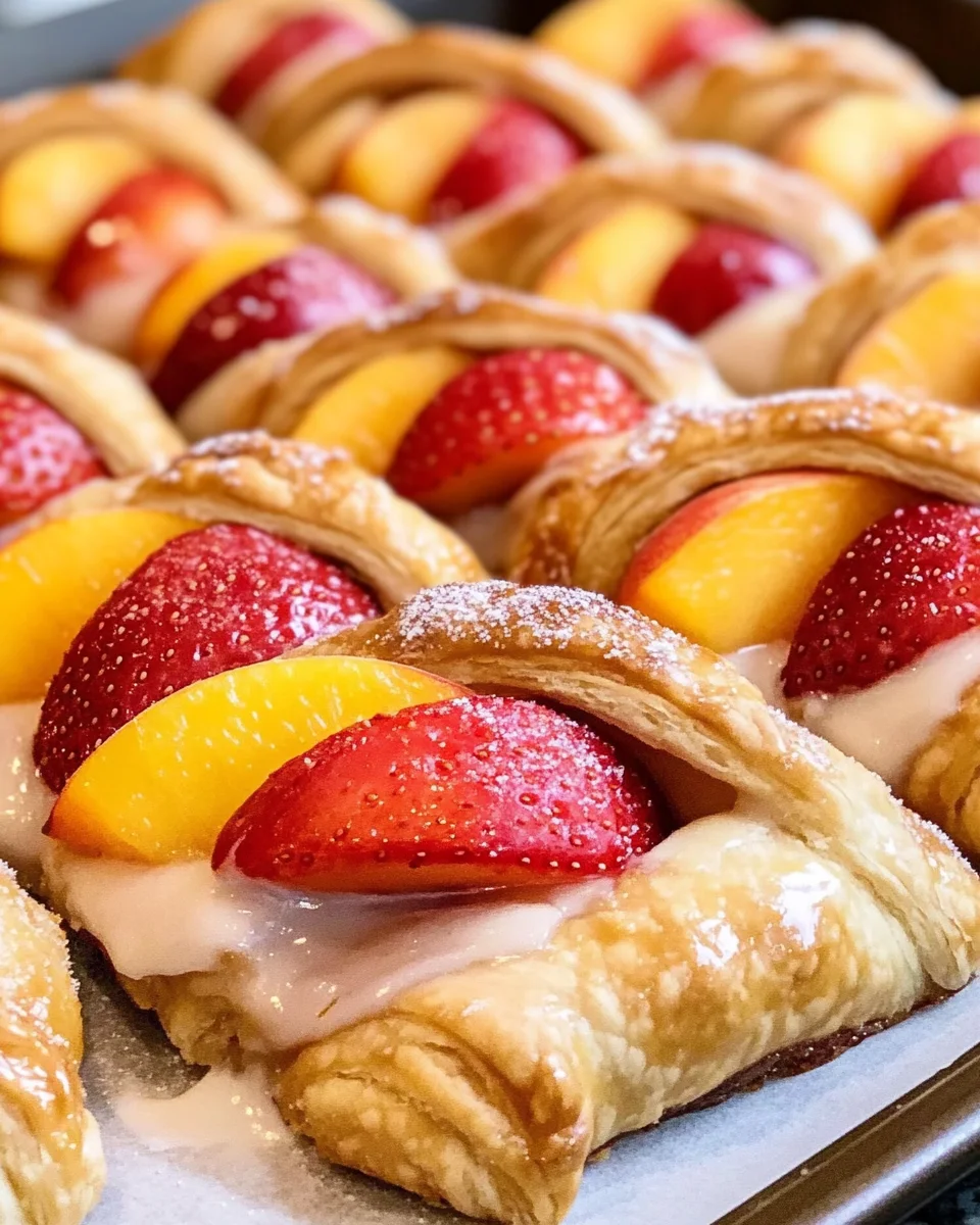 Strawberry Peach Pie Bites