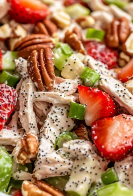 Strawberry Pecan Poppy Seed Chicken Salad