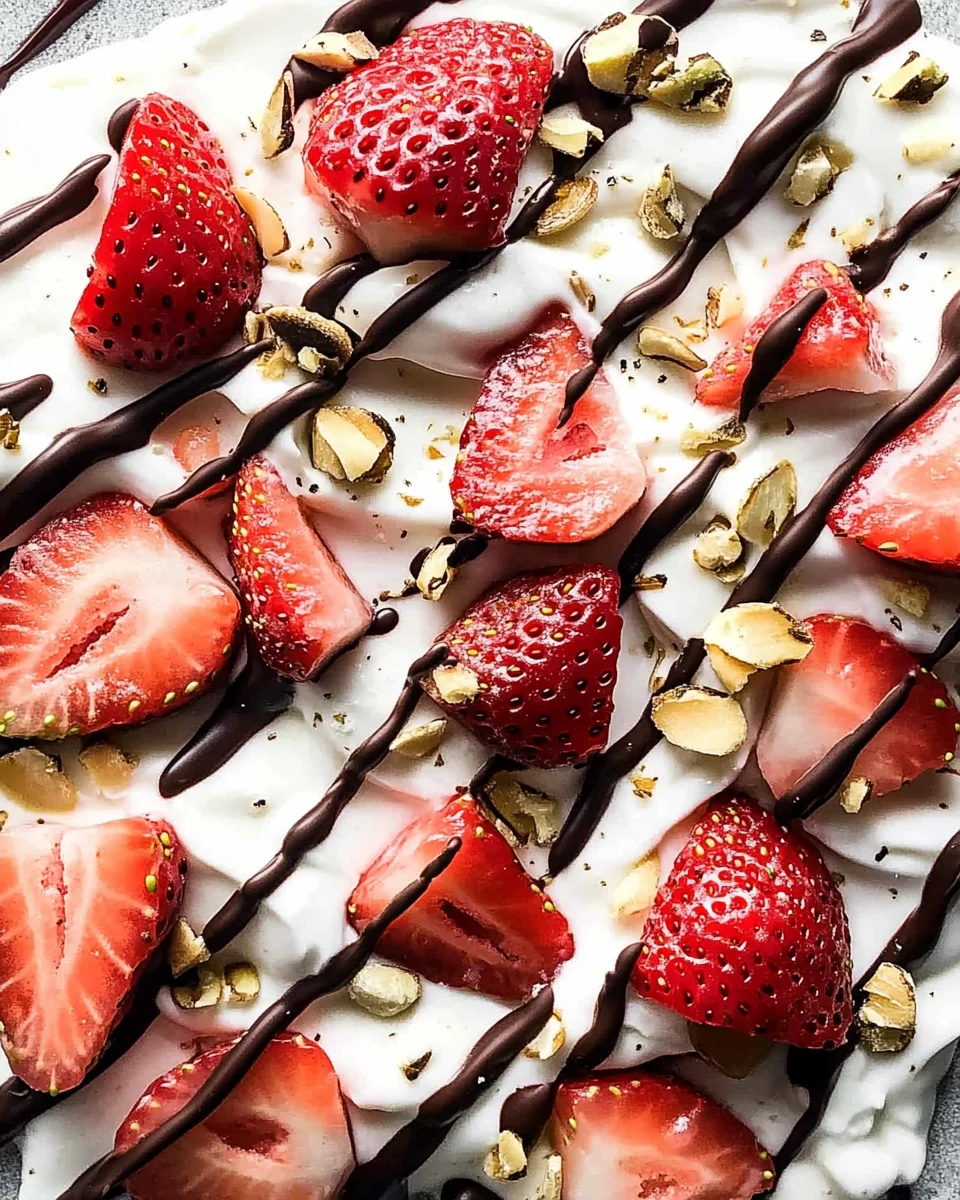Strawberry Yogurt Bark