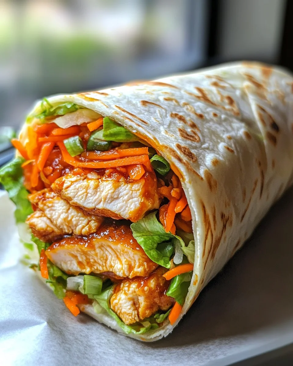 Sweet Chili Chicken Wraps