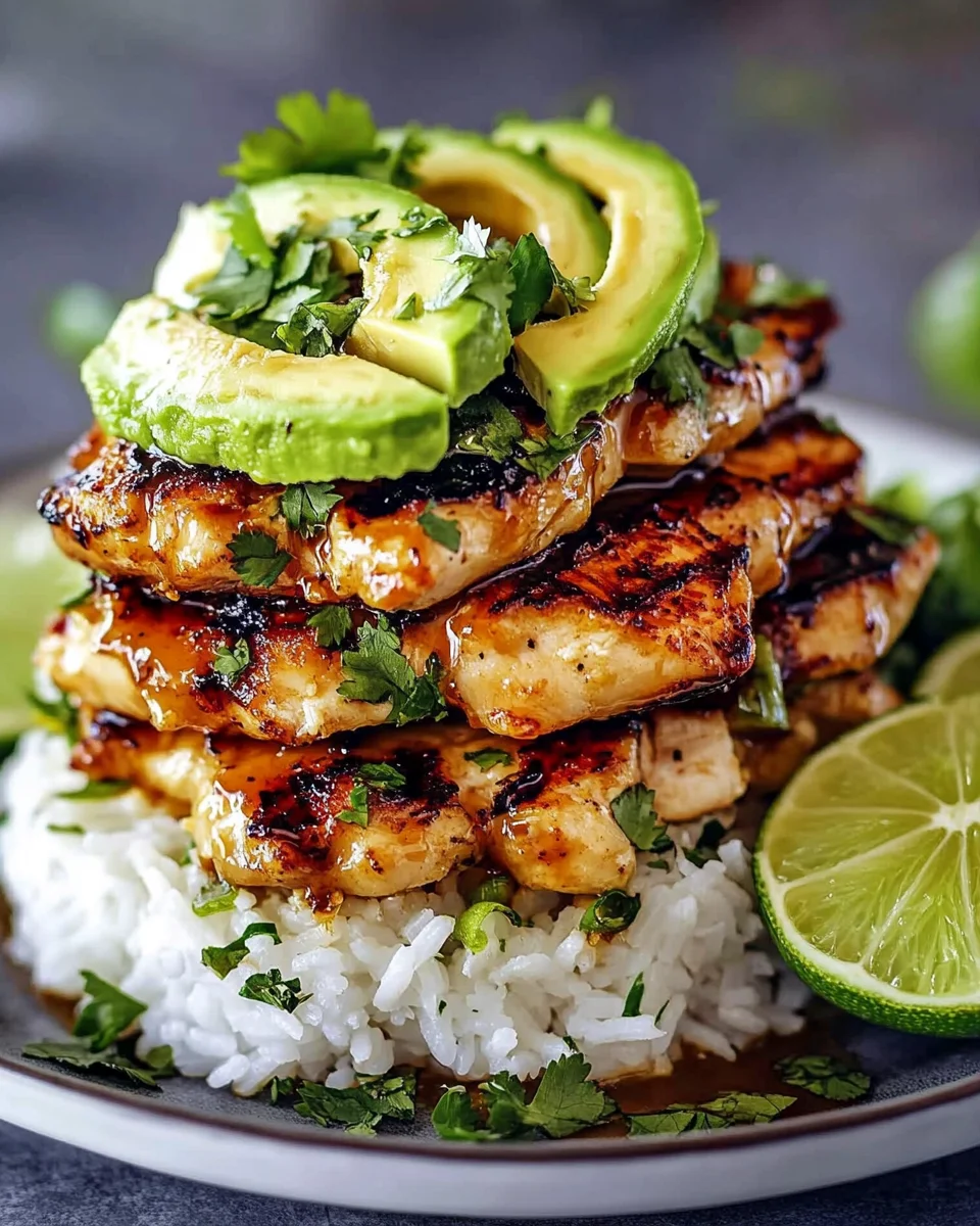 Tangy Honey Lime Chicken Stack