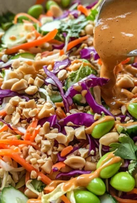 Thai Crunch Salad CPK Copycat (with peanut ginger sauce)