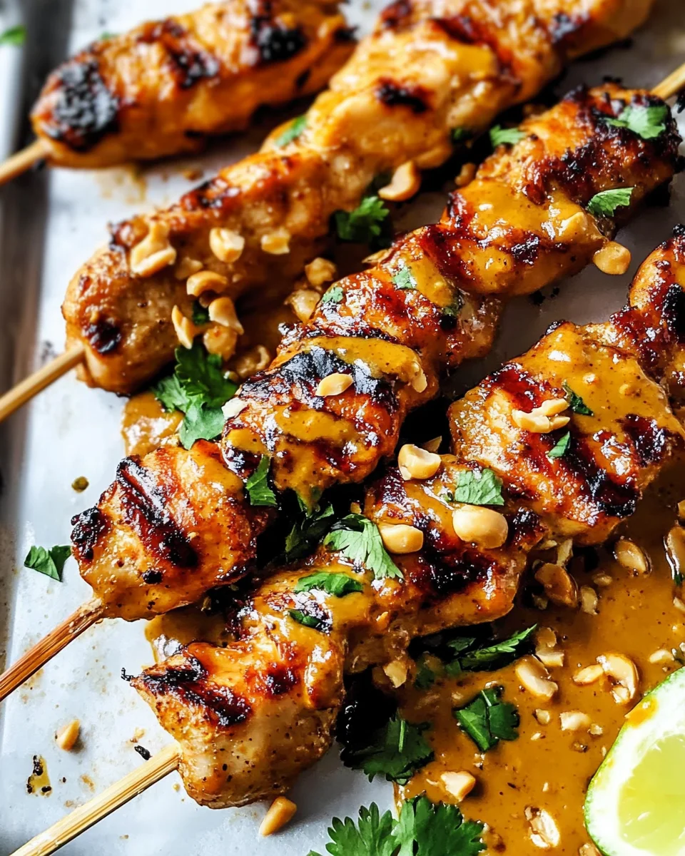 Thai Satay Chicken with Peanut Sauce