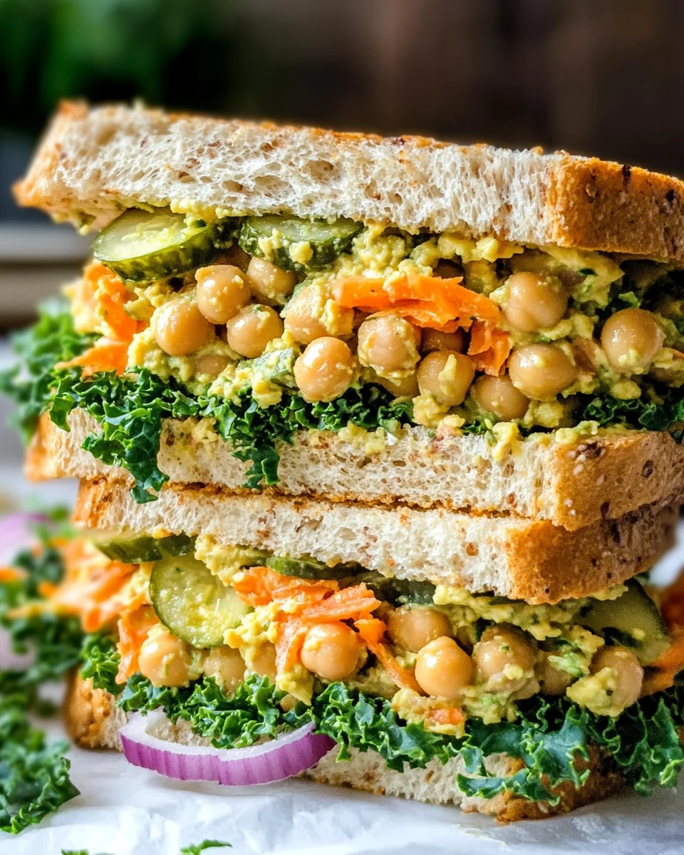 10 Minute Smashed Chickpea Salad Sandwich