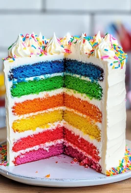 6 Layer Rainbow Cake Recipe with Easy Buttercream Frosting