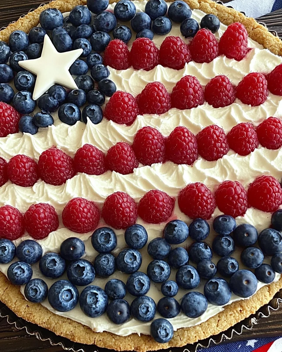 American Flag Fruit Pizza