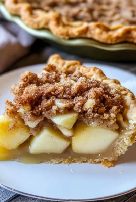 Apple Custard Pie with Cinnamon Streusel