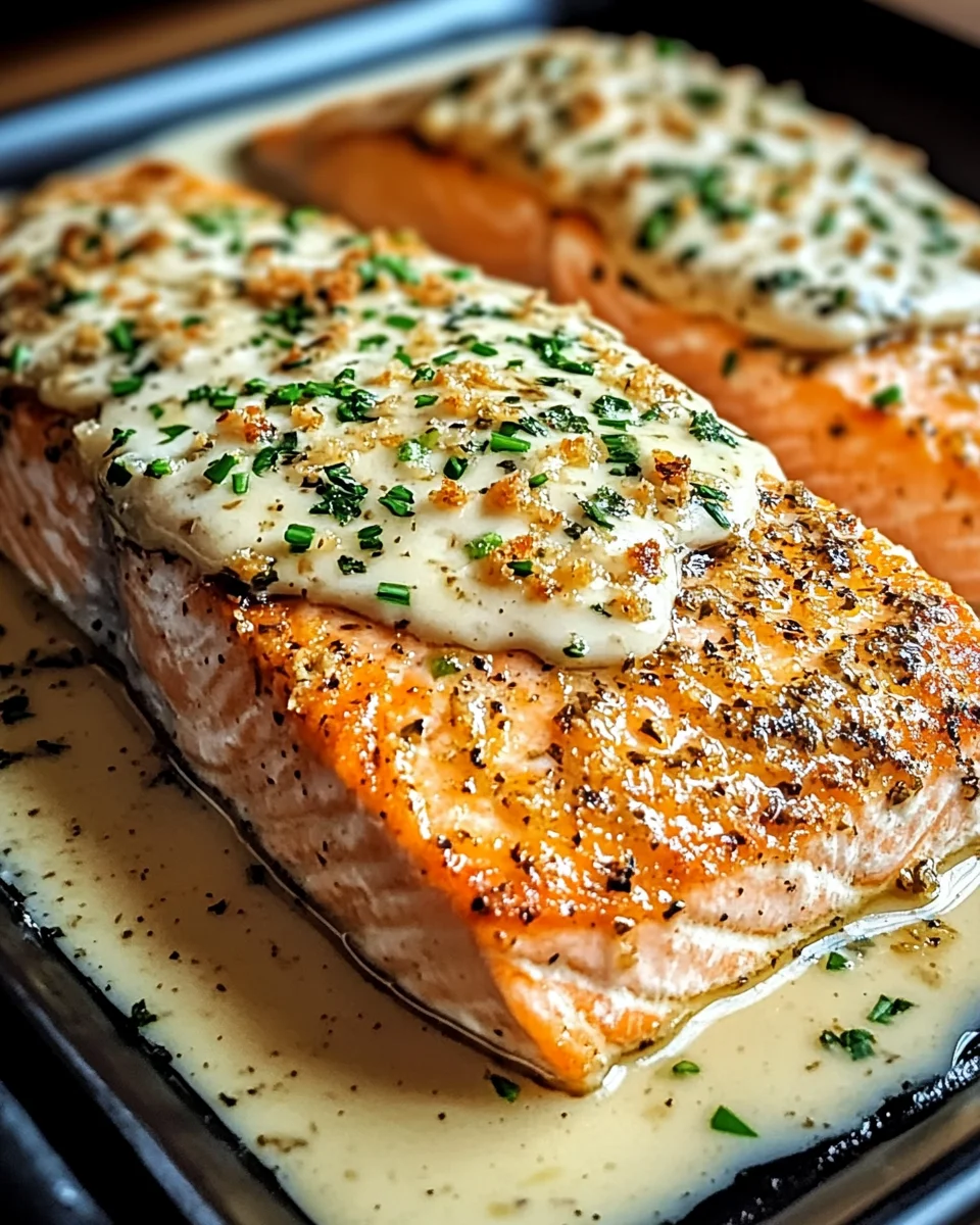 Baked Boursin Salmon