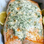 Baked Salmon With Garlic Mayo